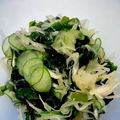CHISA☆ごはん♪'s cooksnap of when they made わかめ、玉ねぎ、きゅうりの酢の物.