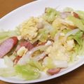 KOKOfkd's cooksnap of when they made 簡単！野菜炒め♪キャベツ・卵・ソーセージ.