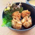 ♡こもれび♡'s cooksnap of when they made ワンタンの皮でパリッパリッひき肉揚げ♪.