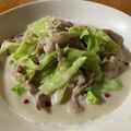 レディー・ババア's cooksnap of when they made ＊材料2つ＊豚こまとキャベツのクリーム煮.