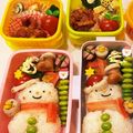 クックEXNR52☆'s cooksnap of when they made キャラ弁☆クリスマス☆スノーマン弁当.