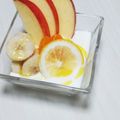 ぱふ♪'s cooksnap of when they made スッキリを応援！林檎、バナナ、ヨーグルト.