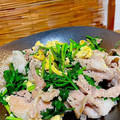 ＊あんずあん＊'s cooksnap of when they made 簡単♪豚肉とパクチーの卵炒め.