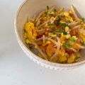 hinamama❁'s cooksnap of when they made 節約！ふわふわ卵のもやしあんかけ丼！.