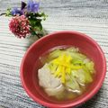 Laufen's cooksnap of when they made ほっこり～白菜と豚バラの塩こうじスープ.