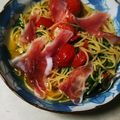 純子50Plus's cooksnap of when they made 生ハムとトマトのレモンペペロンチーノ♪.