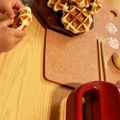 さとのほっと一息。's cooksnap of when they made ベルギーワッフルとヨーグルトクリーム.