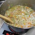 電脳バレリーナ's cooksnap of when they made 〈犬用〉犬ごはん(鶏肉と野菜のスープ煮).