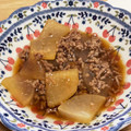ゆずるvV's cooksnap of when they made 簡単☆すき焼きのタレ☆ひき肉と大根の煮物.