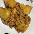 Riiii☆K's cooksnap of when they made <給食の味>揚げじゃがいものそぼろ煮.