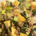 yu2mi's cooksnap of when they made 簡単！小松菜と厚揚げと挽肉の甘辛生姜炒め.