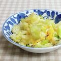 umemodoki's cooksnap of when they made 丼にもなるよ♪超簡単☆キャベツの卵とじ！.