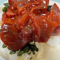 クック3CFR87☆'s cooksnap of when they made 俺流のおつまみ！真っ赤な韓国風鰹の刺身.