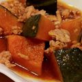 ほのぼのいっこ's cooksnap of when they made ほっくり！南瓜と鳥ひき肉の煮物.