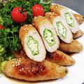 クックUR9L2V☆'s cooksnap of when they made 簡単！おくらの鶏ひき肉巻き.