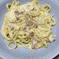 ぽち2号's cooksnap of when they made 超簡単♪濃厚♡カルボナーラ.