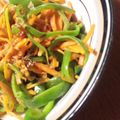 mikkusan's cooksnap of when they made お弁当に♪彩りピーマンと人参のキンピラ風.