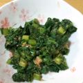 たちんぺ's cooksnap of when they made わさび菜のおかか醤油和え.
