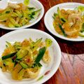 ルぴあ's cooksnap of when they made 鶏皮ときゅうり、中華クラゲのサラダ.