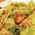 yunakomama's cooksnap of when they made 鯖缶で作る〜鯖とキャベツのパスタ〜.