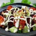mielle's cooksnap of when they made ミートボールと胡瓜とトマトの丼.