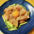 かわゆう1211's cooksnap of when they made 簡単！焼き肉のタレでイナダのユッケ.