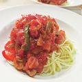 イベ長's cooksnap of when they made 豚肉とトマト缶の疲労回復パスタ♬.