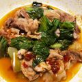 クックXRK5VE☆'s cooksnap of when they made レンジで簡単！豚肉と青梗菜のピリ辛蒸し.