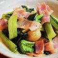 ｅｋ４'s cooksnap of when they made 小松菜とベーコンのガーリック炒め.
