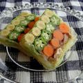 キラキラ星＊'s cooksnap of when they made 簡単・きれいな野菜のテリーヌ★.
