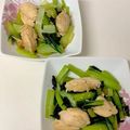 CHISA☆ごはん♪'s cooksnap of when they made 小松菜とササミのポン酢炒め.