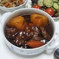 ちびまかろん's cooksnap of when they made ☆ステーキで簡単！ビーフシチュー☆.