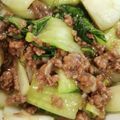 チャロママン's cooksnap of when they made 青梗菜とひき肉のオイスターソース炒め.