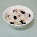キンプリ's cooksnap of when they made ほんのり桃色♡煎り黒豆ご飯.
