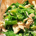 菜つ実☆ミ's cooksnap of when they made 簡単☆わさび菜とムネ肉のマヨおひたし.