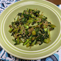 オキラックマ's cooksnap of when they made 大根の葉とちりめんじゃこのごま油炒め.