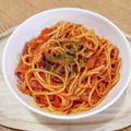 もにゃっこ's cooksnap of when they made ベーコンでアマトリチャーナ.