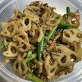 お塩と砂糖's cooksnap of when they made 蓮根といんげんのちりめん山椒炒め.