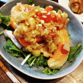 ばたみそーぱん☆'s cooksnap of when they made おかわり確定！サケのトマト油淋鶏風.