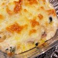 nakanoMoi's cooksnap of when they made ほうれん草と鶏肉のマカロニグラタン.