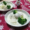 クックI7I5L1☆'s cooksnap of when they made 白菜と肉団子の牛乳味噌ごまスープ.