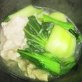 野菜ズッキーニ's cooksnap of when they made 豚肉と春雨とチンゲンサイのスープ.