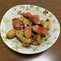 Ｍatu☆Music's cooksnap of when they made キャンプ飯 厚揚げとちくわのカレー炒め.