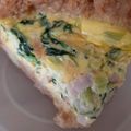 ＊実月＊'s cooksnap of when they made パンの耳　de　ほうれん草のキッシュ.