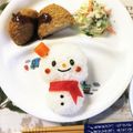 9101204's cooksnap of when they made クリスマスに♪雪だるまちゃん＊キャラ弁.
