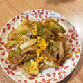Okecchan's cooksnap of when they made 長ネギ・豚肉と卵の甘辛炒め.