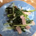 向日葵くっく's cooksnap of when they made 水菜とベーコンのバター炒め♪.