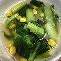 ミルクボール's cooksnap of when they made 小松菜とコーンのスープ.
