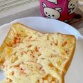 ♡てるてる♡'s cooksnap of when they made 明太子チーズ風トースト（三島の・あかり）.