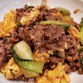 kahourain's cooksnap of when they made 牛肉とチンゲン菜のふわふわ卵炒め.